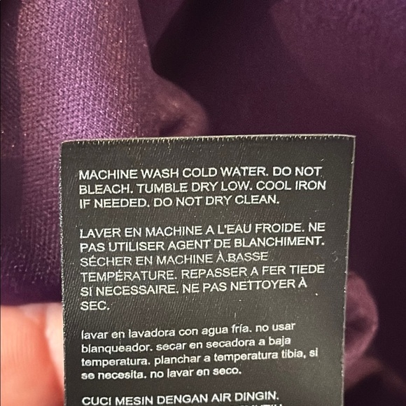 Bebe deep Purple halter neck, knee length dress size extra large XL - Picture 11 of 12